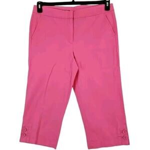 Talbots ~Woman Size 12~ Pink Pedal Pusher Capri Pants.